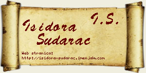 Isidora Sudarac vizit kartica